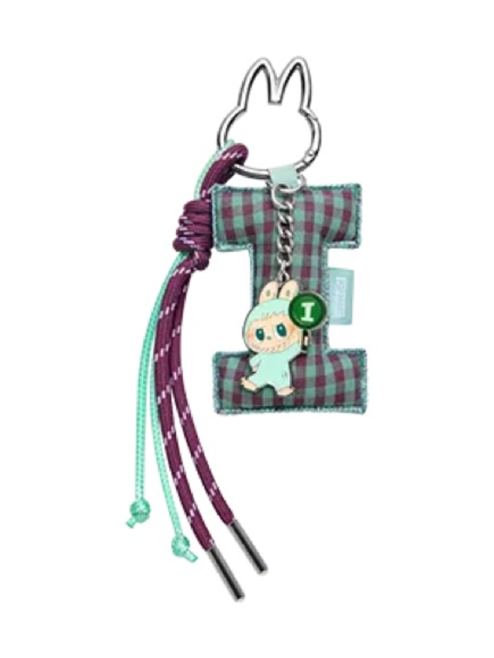 Pop Mart Letter Pendant – Brown & Blue letter I